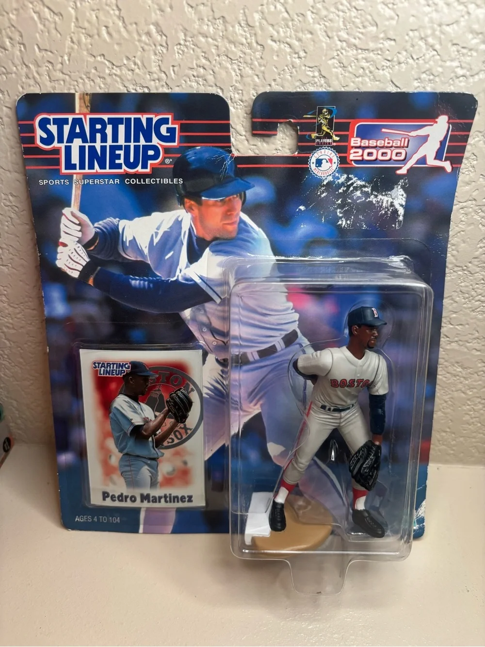 Starting Lineup Baseball 2000 Pedro Martinez Boston Figure w/ Collector Card